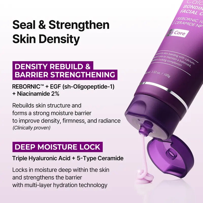[Dr.Melaxin Official] Calcium Bonding Serum & Cream Density Duo for 3-Step Skin Rebuilding with Calcium, Collagen & REBORNIC, Restores Firmness & Elasticity