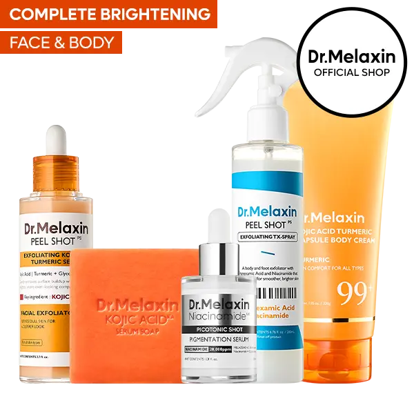 Dr.Melaxin Complete Brightening Body & Face Care 4-Piece Bundle