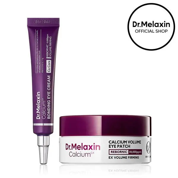 [Dr.Melaxin Official] Calcium Bonding Eye & Face Intensive Care Trio for 3-Step Skin Rebuilding with Calcium, Collagen & REBORNIC, Restores Firmness & Elasticity