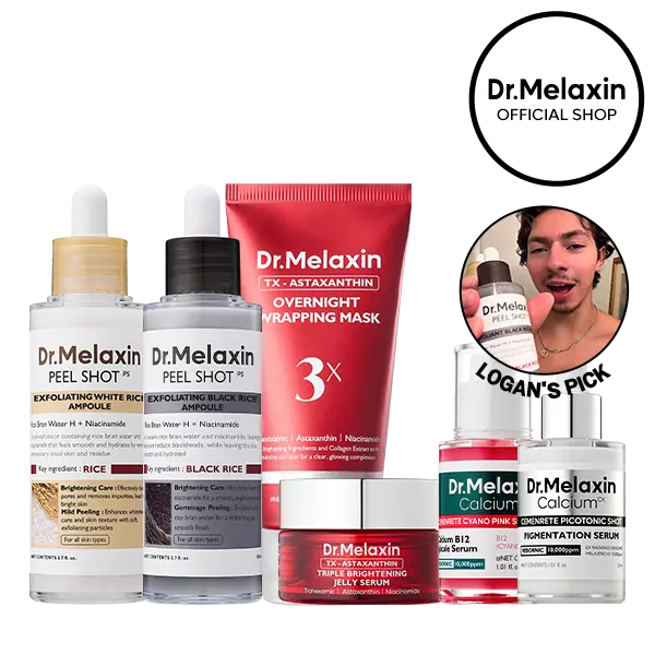 [Dr.Melaxin Official Logan's Pick] Logan's Pick Triple Glow Set | Wake Up to a Pore-Tight, Spot-Bright Korean Glow Overnight