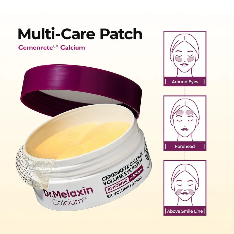 [Dr.Melaxin Official] Calcium Bonding Eye & Face Intensive Care Trio for 3-Step Skin Rebuilding with Calcium, Collagen & REBORNIC, Restores Firmness & Elasticity
