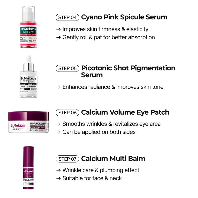 Dr.Melaxin™ 7-Step Radiant Glass Skin Bundle (Face & Body)