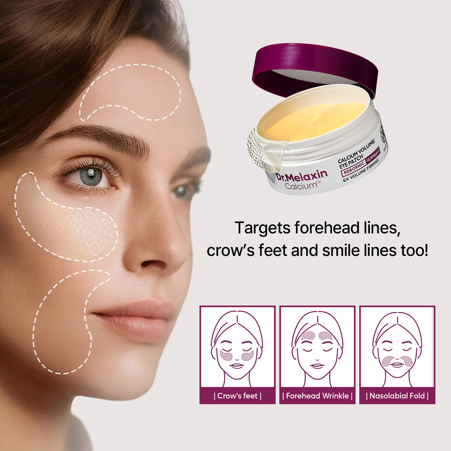 [TikTok Bestseller] Calcium Volume Multi Balm & Eye Patch 60ea