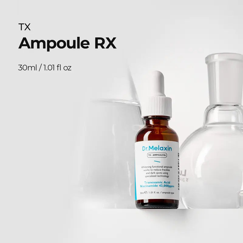 [Dr.Melaxin Official] TX Tranexamic Acid Dark Spot Care Line | TX Ampoule Cleanser + Peeling Toner + Ampoule Rx + Cream | Dark Spot, Brightening