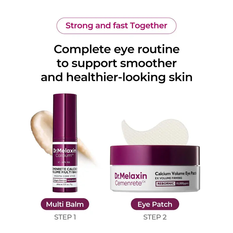 Dr.Melaxin Cemenrete Calcium Eye Patch (60ea) & Multi Balm Set