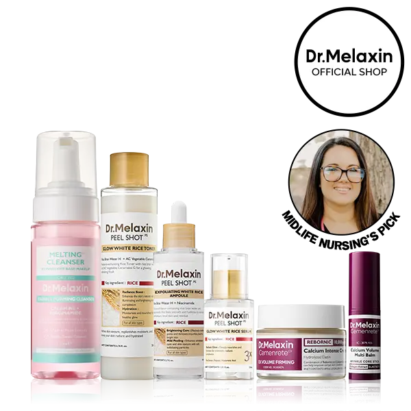 [Dr.Melaxin Official Midlife Nursing's Pick] Full Morning and Night Routine – Peeling & Collagen Care Set for Radiant, Healthy Skin